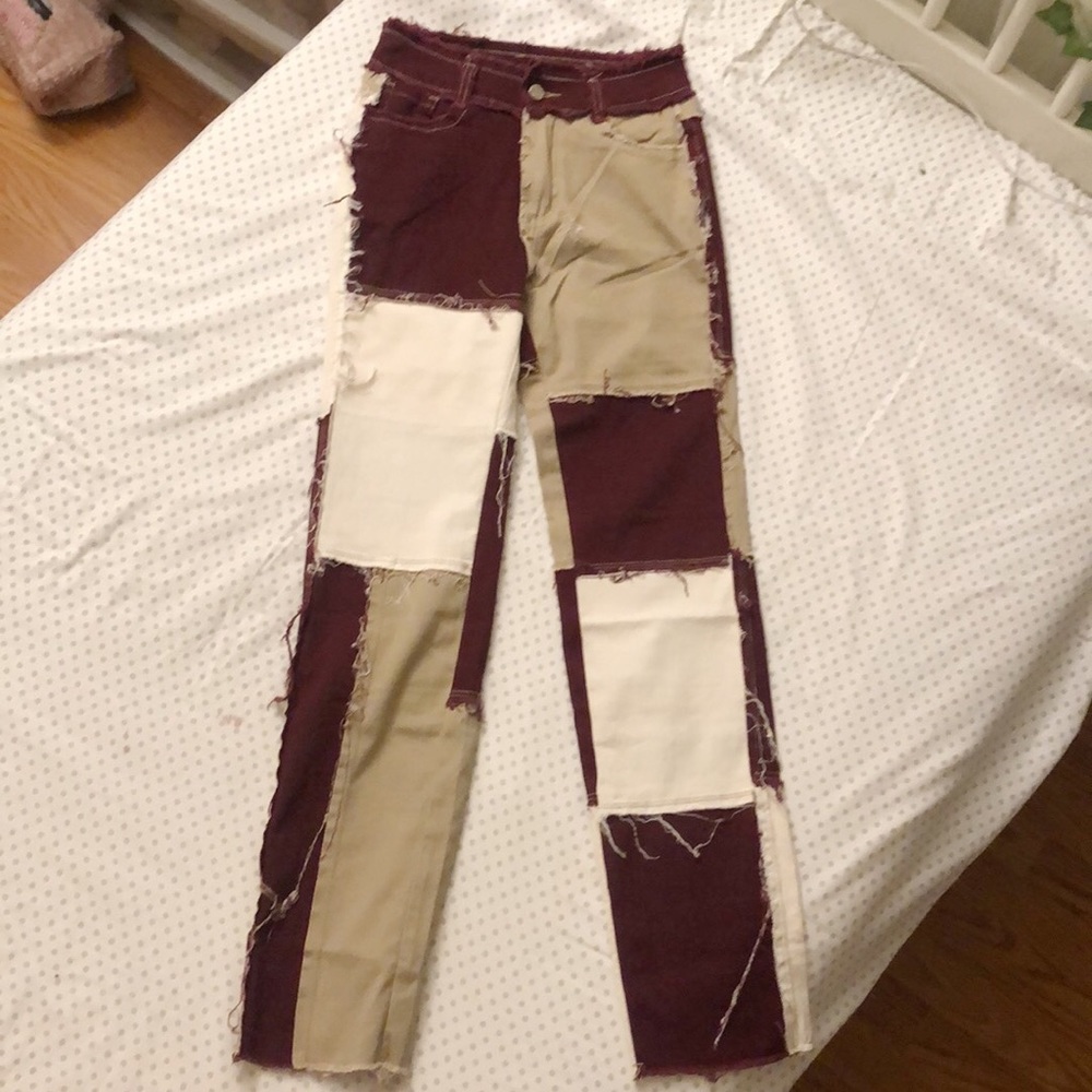 Patchwork Flare Jeans